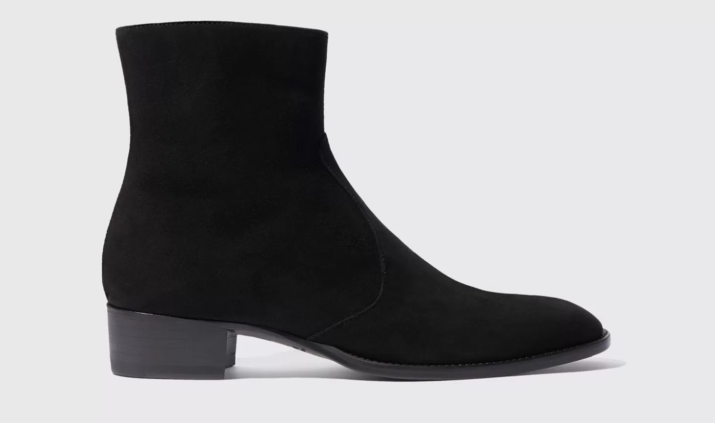 Manner Scarosso Stiefel>Warren Schwarzes Wildleder